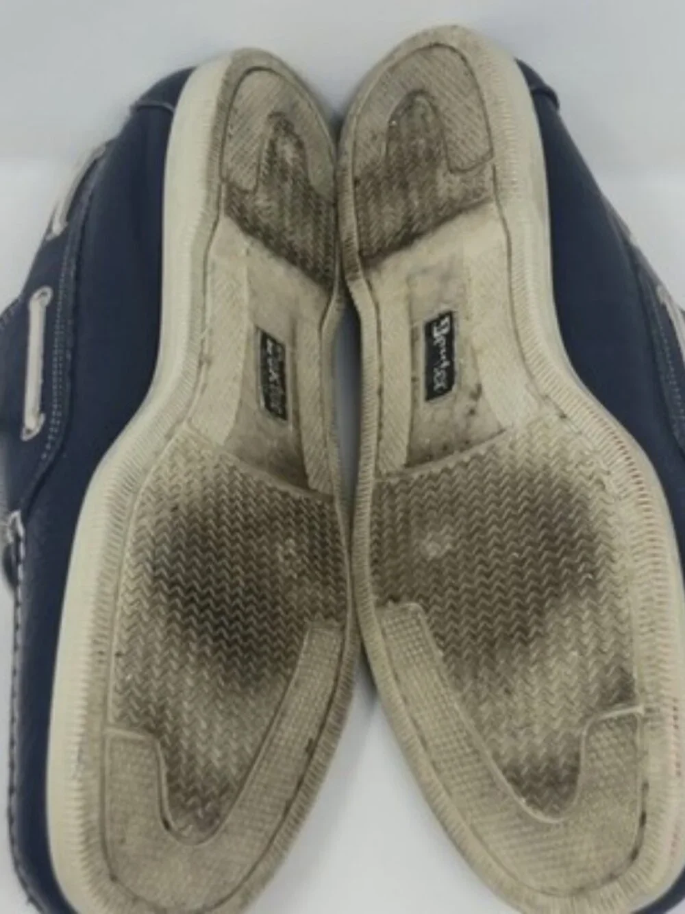 ​Vintage Dexter Boat Shoes Men's 12M Navy Leather Made in USA Heritage Casual